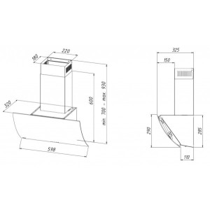 Вытяжка Akpo Clarus Eco 60 wk-4 Black схема