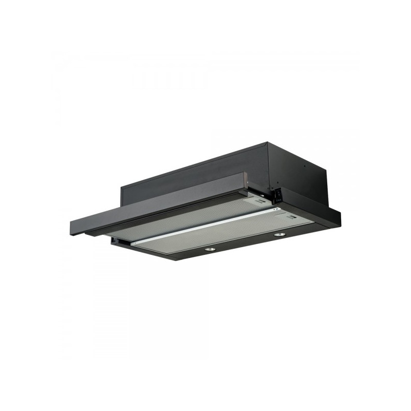 Вытяжка Akpo Light Eco Twin 60 WK-7 Black в открытом состоянии