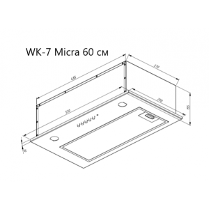 Вытяжка Akpo Micra 60 WK-7 Black схема