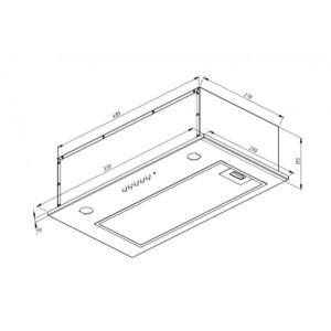 Вытяжка Akpo Micra Twin 60 WK-7 Black схема