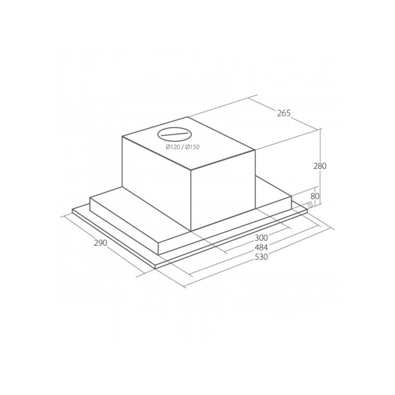 Вытяжка Akpo Neva II 60 WK-9 Inox схема