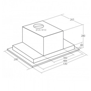 Вытяжка Akpo Neva II 60 WK-9 Inox схема