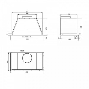 Вытяжка Akpo Neva Eco 60 WK-4 White схема