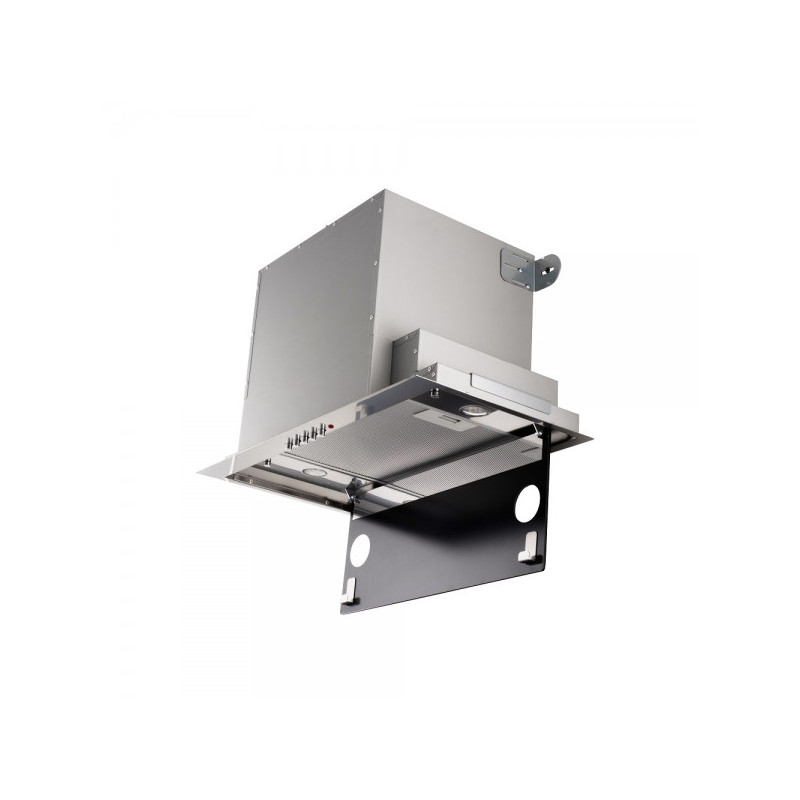 Вытяжка Akpo Neva Glass Eco 80 WK-4 Black/Inox в открытом состоянии