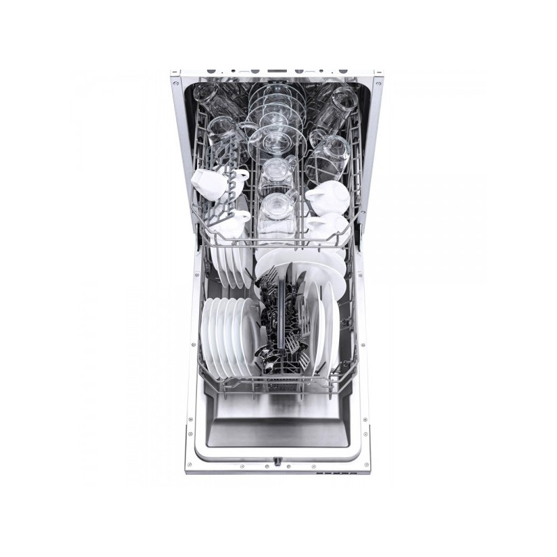 Посудомоечная машина Akpo ZMA 45 Series 5 Autoopen вид внутри с посудой
