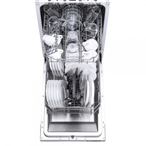 Посудомоечная машина Akpo ZMA 45 Series 5 Autoopen вид внутри с посудой