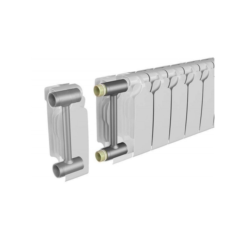 Радиатор биметаллический BiLUX Plus R200 (6 секций) соединение