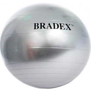 Фитбол гладкий Bradex Фитбол-65 серый (с насосом)