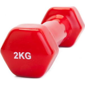 Гантель Bradex 2 кг красный (резина)