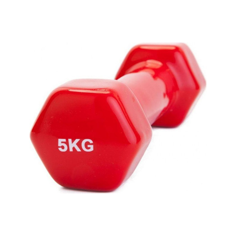 Гантель Bradex 5 кг красный (резина)