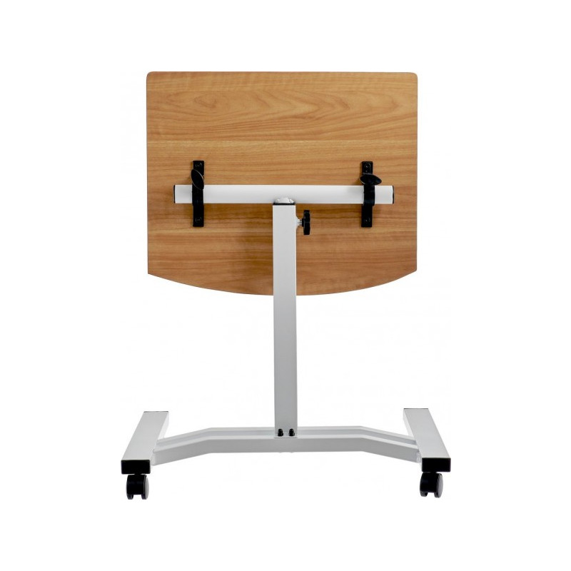 Приставной столик Bradex Ролет светлое дерево/белый вид сзади