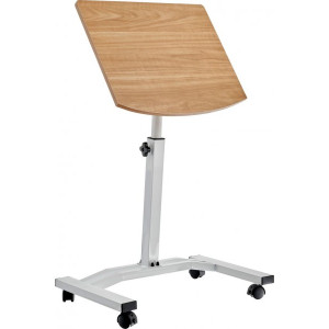 Приставной столик Bradex Ролет светлое дерево/белый сложен