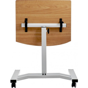 Приставной столик Bradex Ролет светлое дерево/белый вид сзади