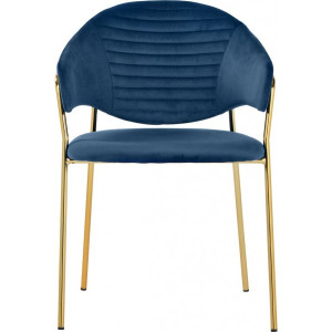 Стул Bradex Avatar синий/золото вид спереди
