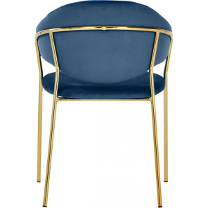 Стул Bradex Avatar синий/золото вид сзади
