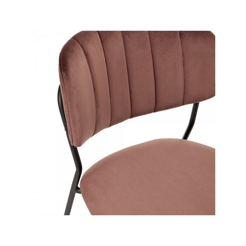 Стул Bradex Carol терракотовый/черный спинка