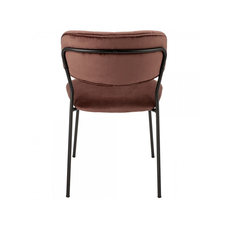 Стул Bradex Carol терракотовый/черный вид сзади