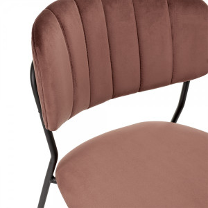 Стул Bradex Carol терракотовый/черный спинка