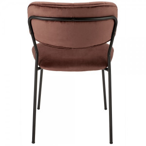 Стул Bradex Carol терракотовый/черный вид сзади