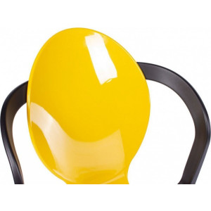 Стул Bradex Spoon горчичный/черный спинка