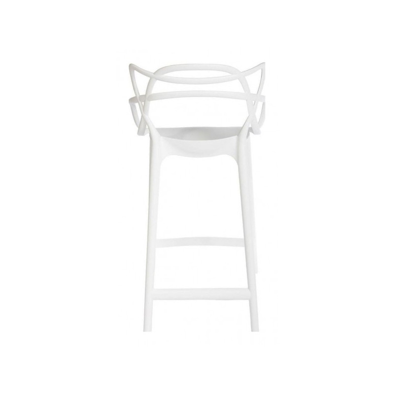 Стул полубарный Bradex Masters белый вид сзади
