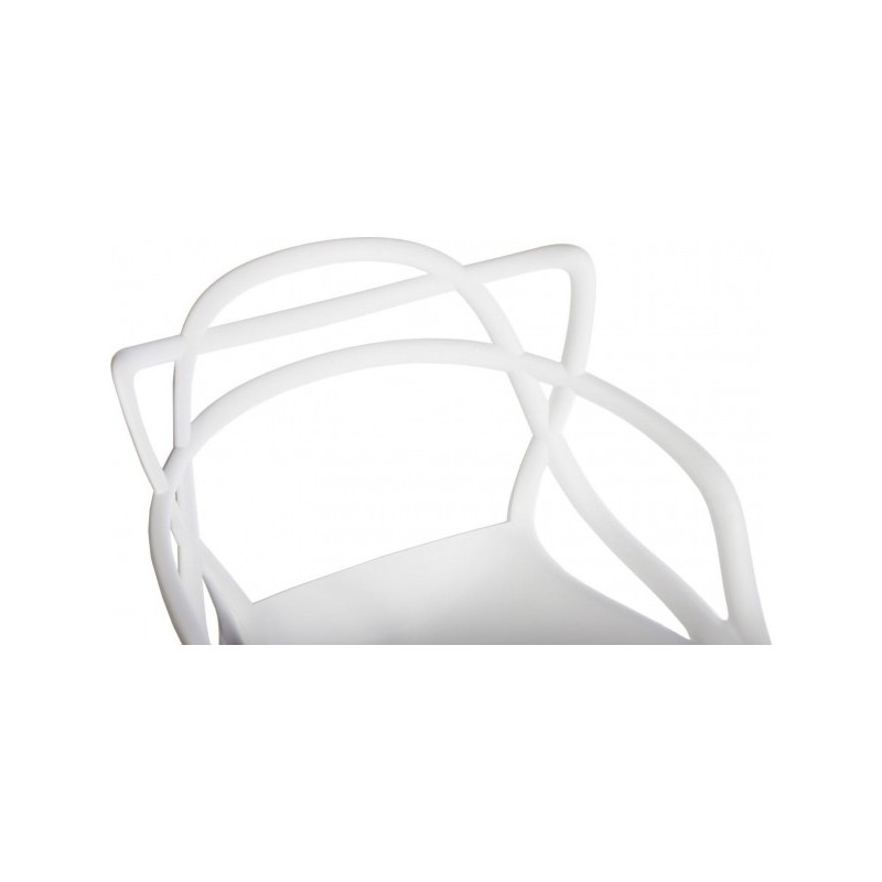 Стул полубарный Bradex Masters белый спинка