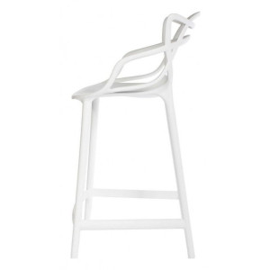 Стул полубарный Bradex Masters белый вид сбоку