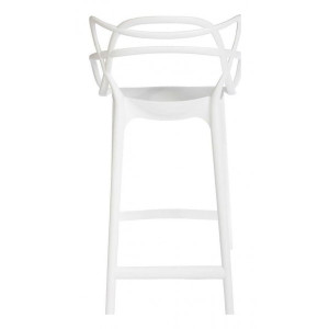 Стул полубарный Bradex Masters белый вид сзади