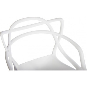 Стул полубарный Bradex Masters белый спинка