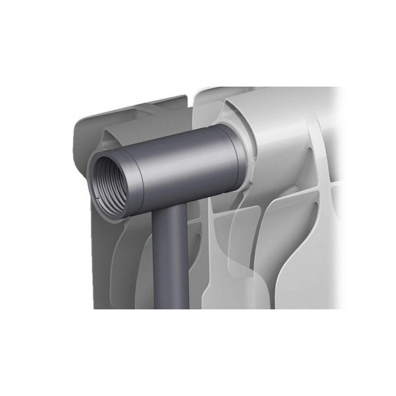 Радиатор биметаллический BiLUX Plus R300 (15 секций) вид внутри