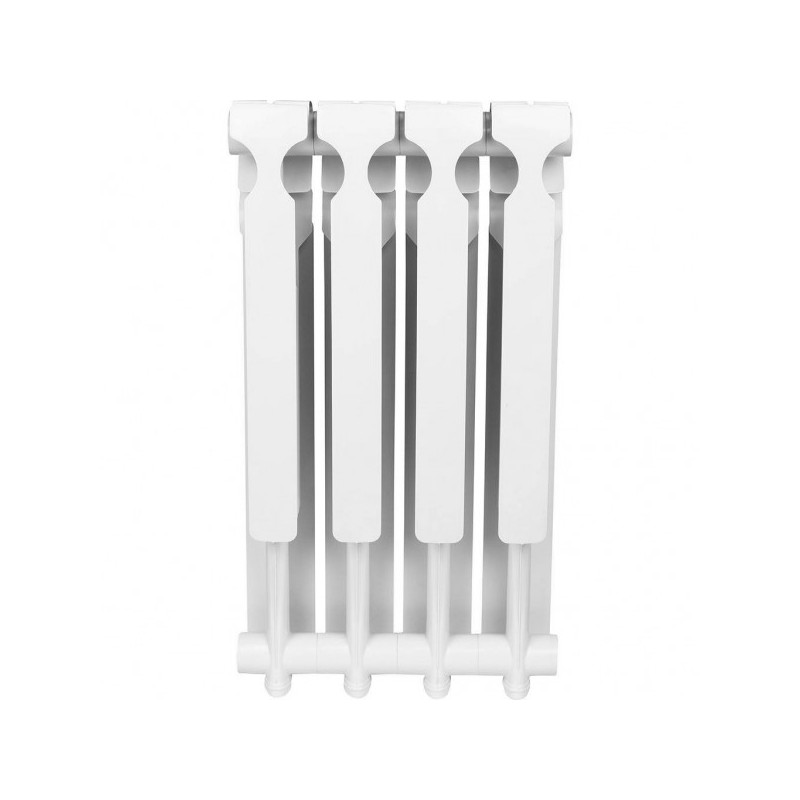 Радиатор алюминиевый Rommer Optima 500 (4 секции) вид сзади