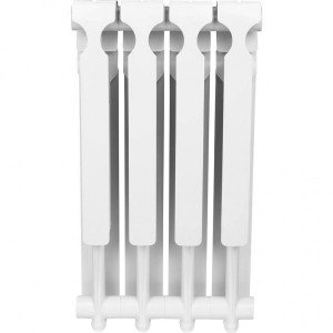 Радиатор алюминиевый Rommer Optima 500 (4 секции) вид сзади