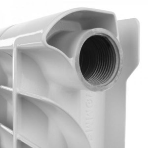 Радиатор алюминиевый Rommer Optima 500 (11 секций) подключение