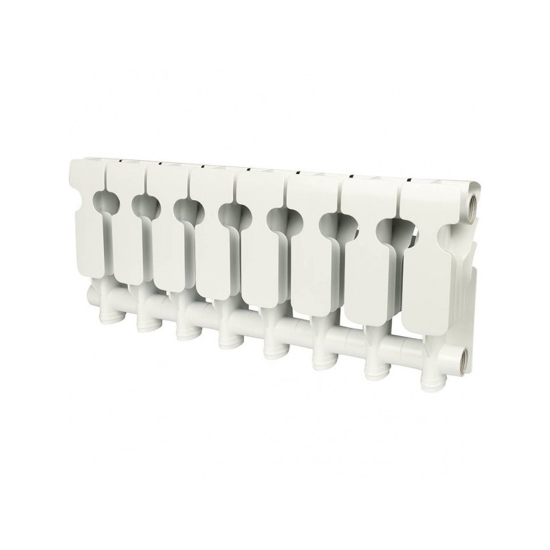 Радиатор алюминиевый Rommer Plus 200 (8 секций) вид сзади