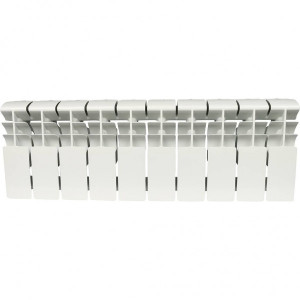Радиатор алюминиевый Rommer Plus 200 (10 секций) вид спереди