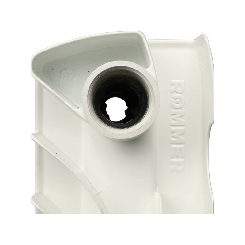 Радиатор алюминиевый Rommer Plus 200 (16 секций) подключение