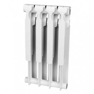 Радиатор биметаллический Rommer Optima BM 500 (4 секции) вид сзади