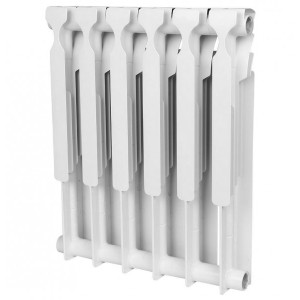 Радиатор биметаллический Rommer Optima BM 500 (6 секций) вид сзади