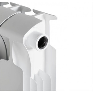 Радиатор биметаллический Rifar Monolit 500 (10 секций) подключение