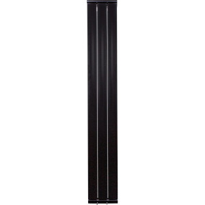 Радиатор алюминиевый Silver S 1800 черный мат (1 секция, боковое подключение)