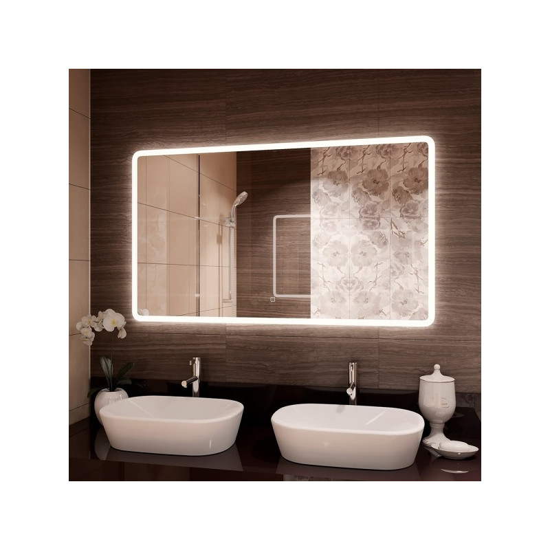 Зеркало Континент Demure Led 120x80 (с подогревом и часами) в интерьере