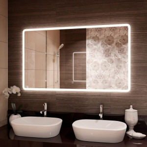 Зеркало Континент Demure Led 120x80 (с подогревом и часами) в интерьере