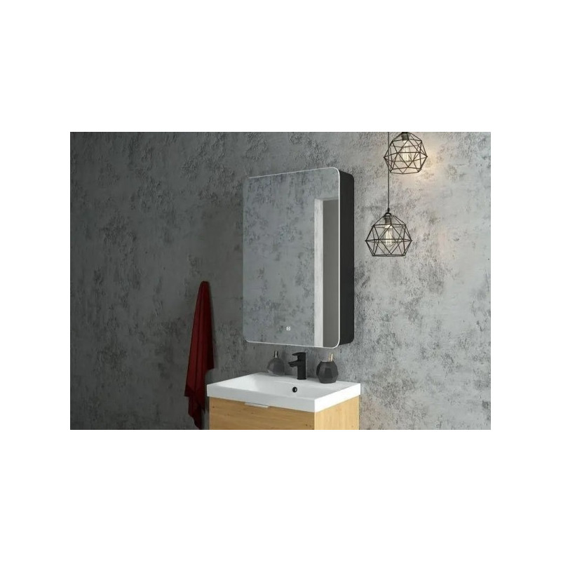 Шкаф с зеркалом Континент Eltoro Led 56x85 в интерьере