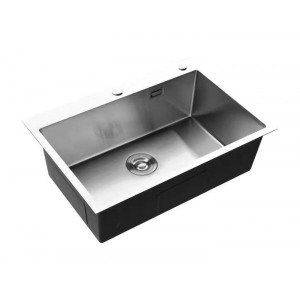 Кухонная мойка Roxen Simple 70 сатин вид сбоку