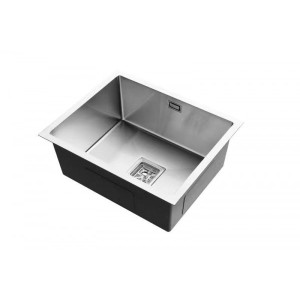 Кухонная мойка Roxen Uno 54 сатин вид сбоку