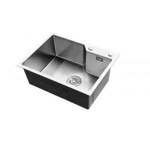 Кухонная мойка Roxen Wellnes 60 сатин вид сбоку