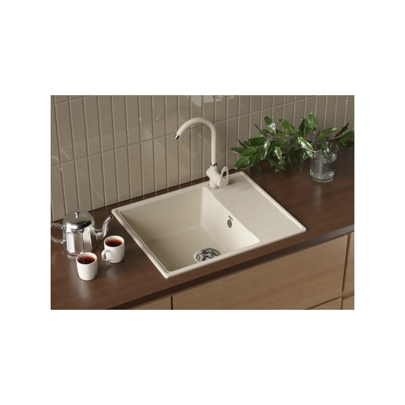 Кухонная мойка Ulgran Quartz Prima 605-02 лен
