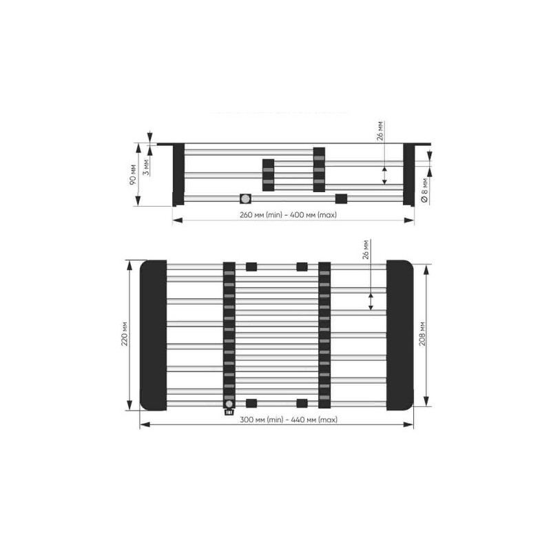 Коландер Ulgran Универсальный схема