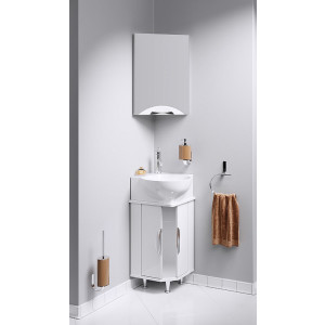 Шкаф с зеркалом Aqwella Дельта 34 Del-m.04.33 в интерьере