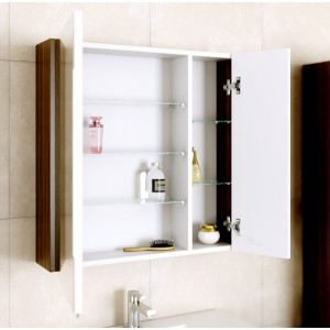 Шкаф с зеркалом Aqwella Командор 70 Kom.04.07/VM вид внутри